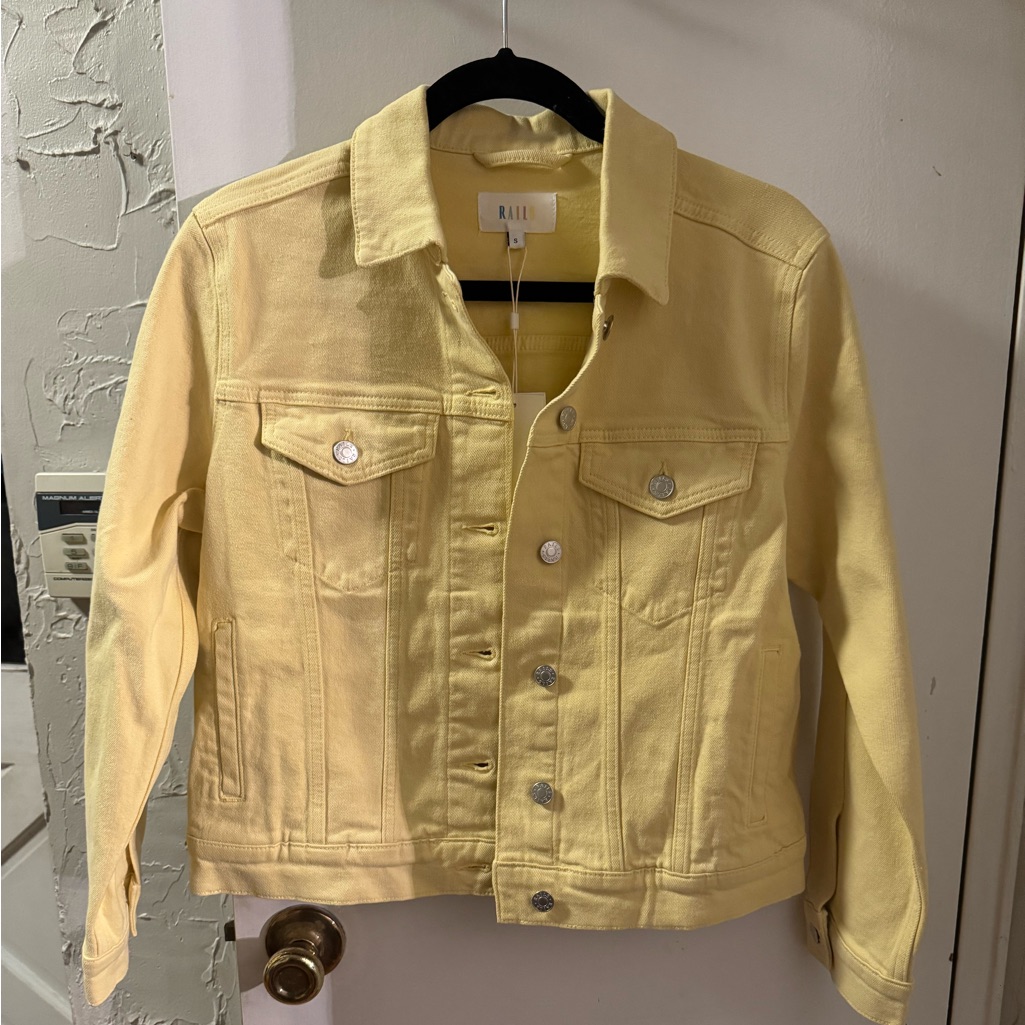 Rails Yellow Denim Jacket Size Small.